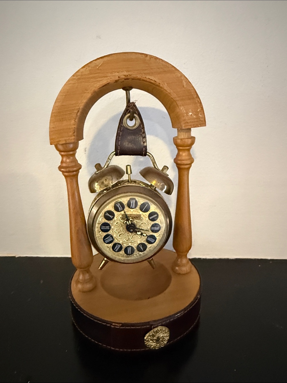 Brown and Gold Decorative Hanging Clock Stand - Unbranded